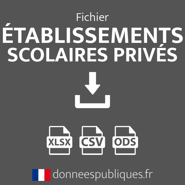 Fichier emails des établissements scolaires privés de France