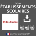 Fichier emails des établissements scolaires publics et privés de la région Île-de-France